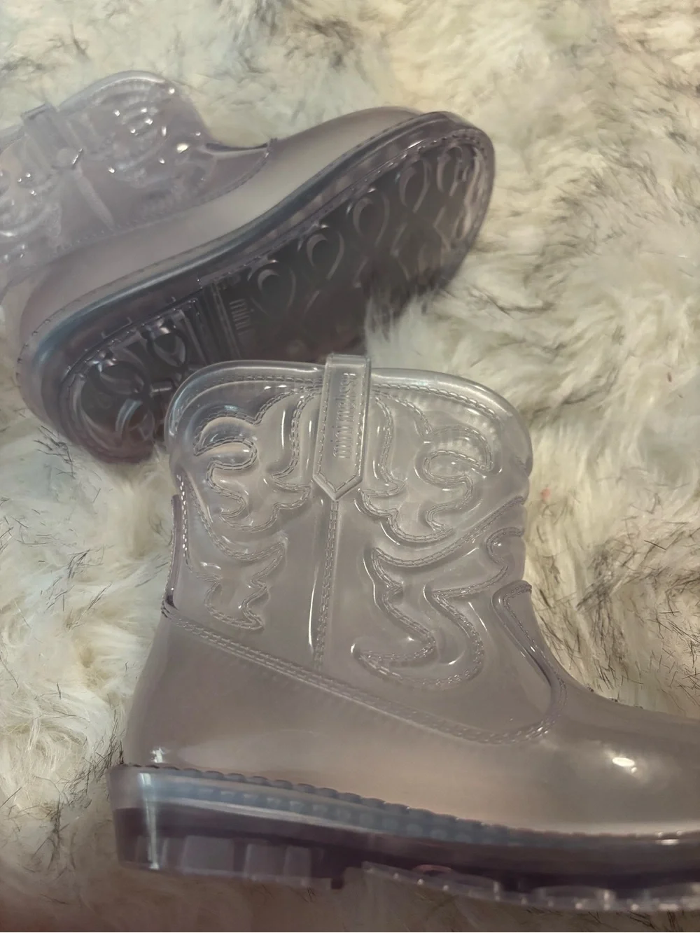 Mini Melissa Texas Clear Transparent Jelly Rain Boots